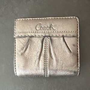 Coach Metallic Silver wallet